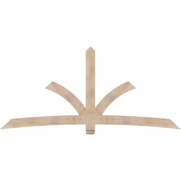 Ekena Millwork Davenport Smooth Timber Gable Bracket, Douglas Fir, 108"W x 49"H x 1 1/2"D x 5 1/2"F, 11/12 Pitch GBW108X49X0206DAV00SDF - main